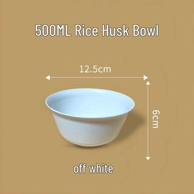 ZISIZ Disposable Rice Husk Bowls