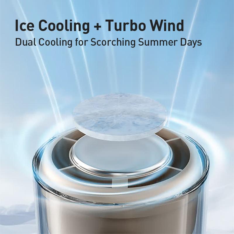 Philips Handheld Fan High Speed Fan With Refrigeration Ice Base 3000 MA Type-C Charging
