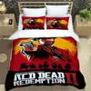 Red Dead Redemption 2 Bedding Sets Exquisite Supplies Set Print Duvet Cover Bed Comforter Set Bedding Set Luxury Birthday Gift