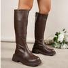 British Style Women's Non-tired Feet Thick Sole Heightening Soft Elastic Comfort Shock Absorption Non-slip Casual Sports Martin Boots