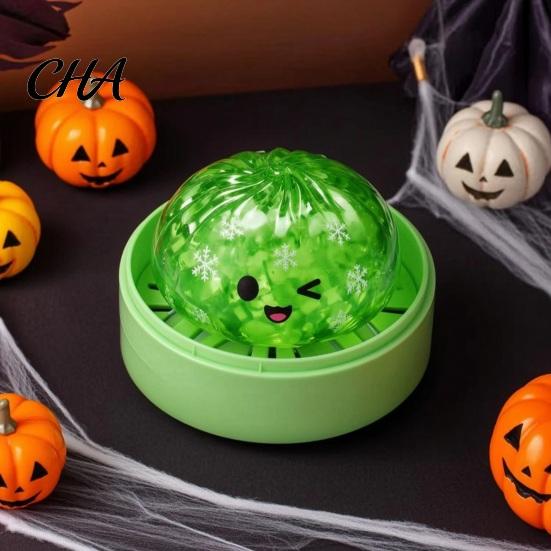 Dumpling Squeeze Toy Halloween Stress Relief with Steamer, Glitter Ball Fidget Steamer Toy, Anxiety Relieving Steamed Bun for Holiday Gift Soft Balls