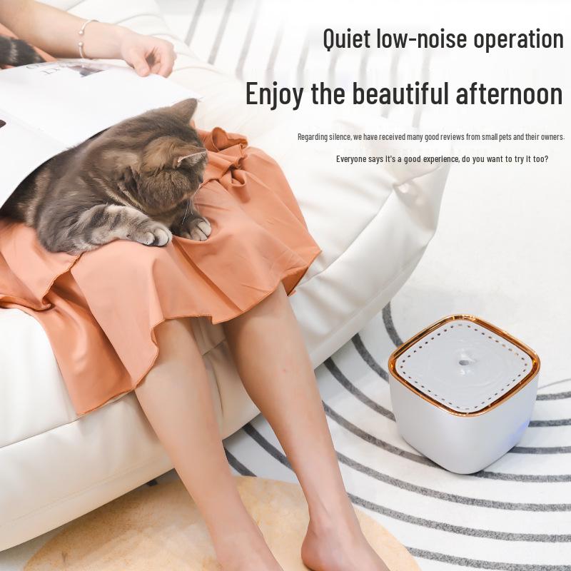 Smart Automatic Cat Water Fountain with Large Capacity and Circulating Filtration