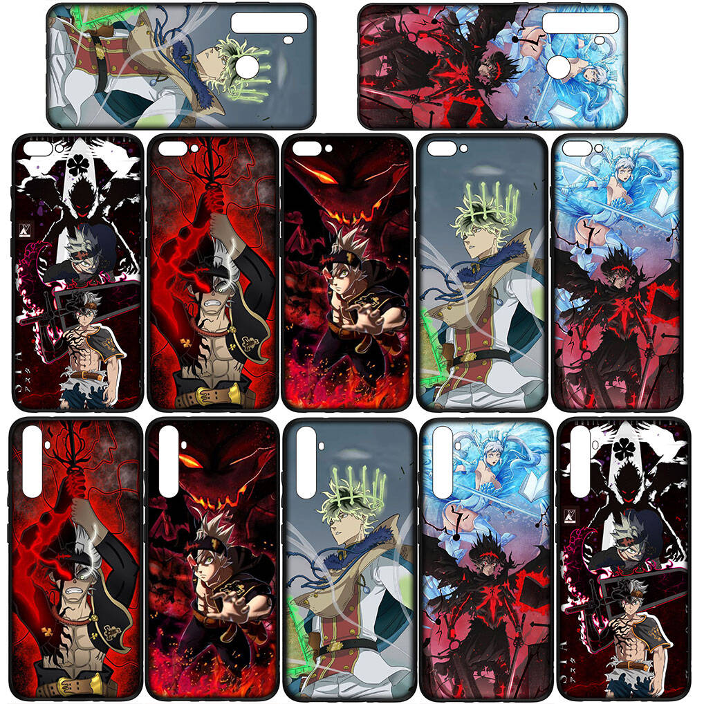 for Samsung Galaxy S25 S24 S23 iPhone 17 16 15 Xiaomi Redmi Note 14 13 12 Plus Pro Max XR A57 Phone Case Cartoon Asta Black Clover OPPO Huawei Cover