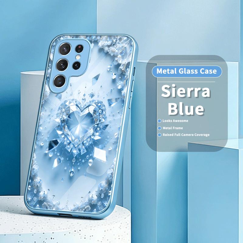 Diamond love Hot-selling Exquisite Beautiful PhoneCase Glass PhoneCase for Samsung Galaxy S26 S25 S24 S23 S22 S21 FE Ultra Plus
