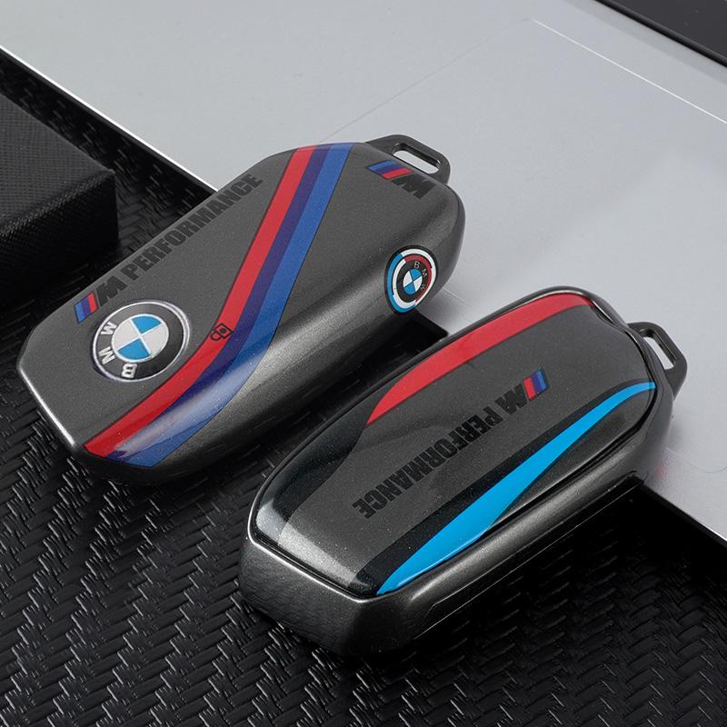 Sport Style TPU Car Key Case Cover Protector Shell For BMW 7 Series 735i 740Li X7 X1 U11 2023 I7 G07 LCI XM Keychain Accsesories cybf04