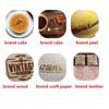 Gepersonaliseerde Vuur Brandend Koper Messing Stempel DIY Hout Leer Vuur Bakken Taart Brood Branding Stempel