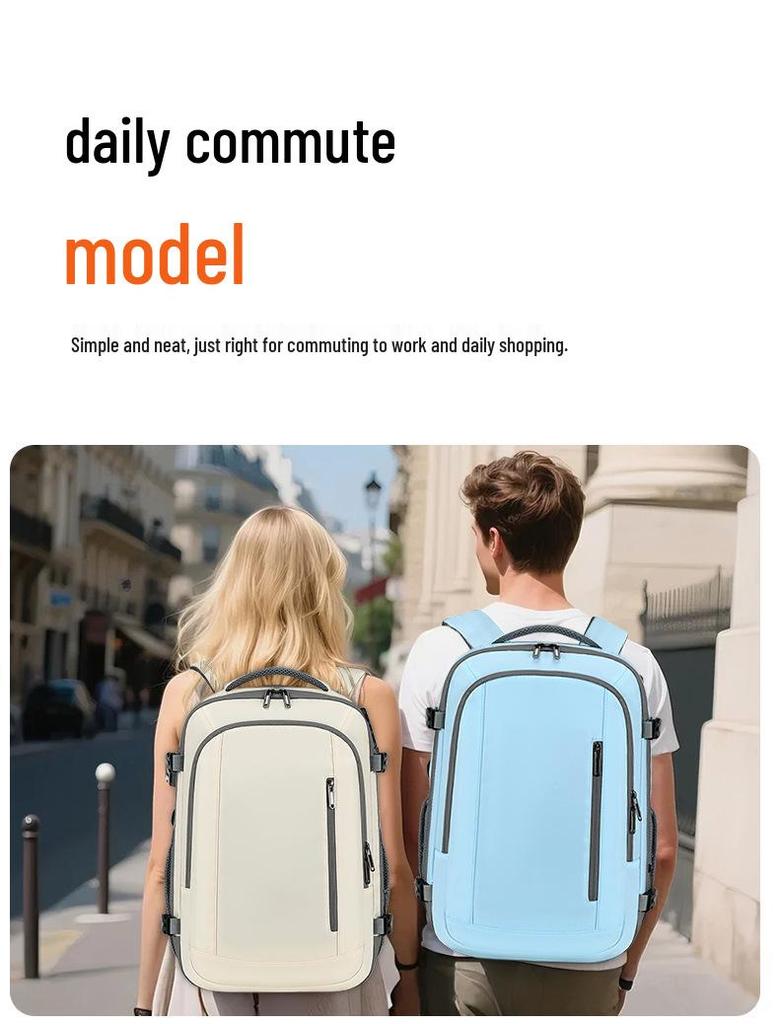 17-Inch Waterproof Anti-Theft Laptop Backpack: Expandable, Large Capacity for Casual Business Commutes