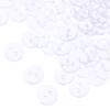 500 PCS Resin Clear  Buttons 10mm 10mm Round Transparent DIY Craft Projects Resin Buttons  Sewing