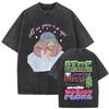 Tricou Bad Bunny cu Imprimeu Grafic Star Pop Latin BAD BUNNY Tricouri Unisex din Bumbac
