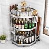 Stainless Steel 3-Tier Triangular Kitchen Corner Spice Rack