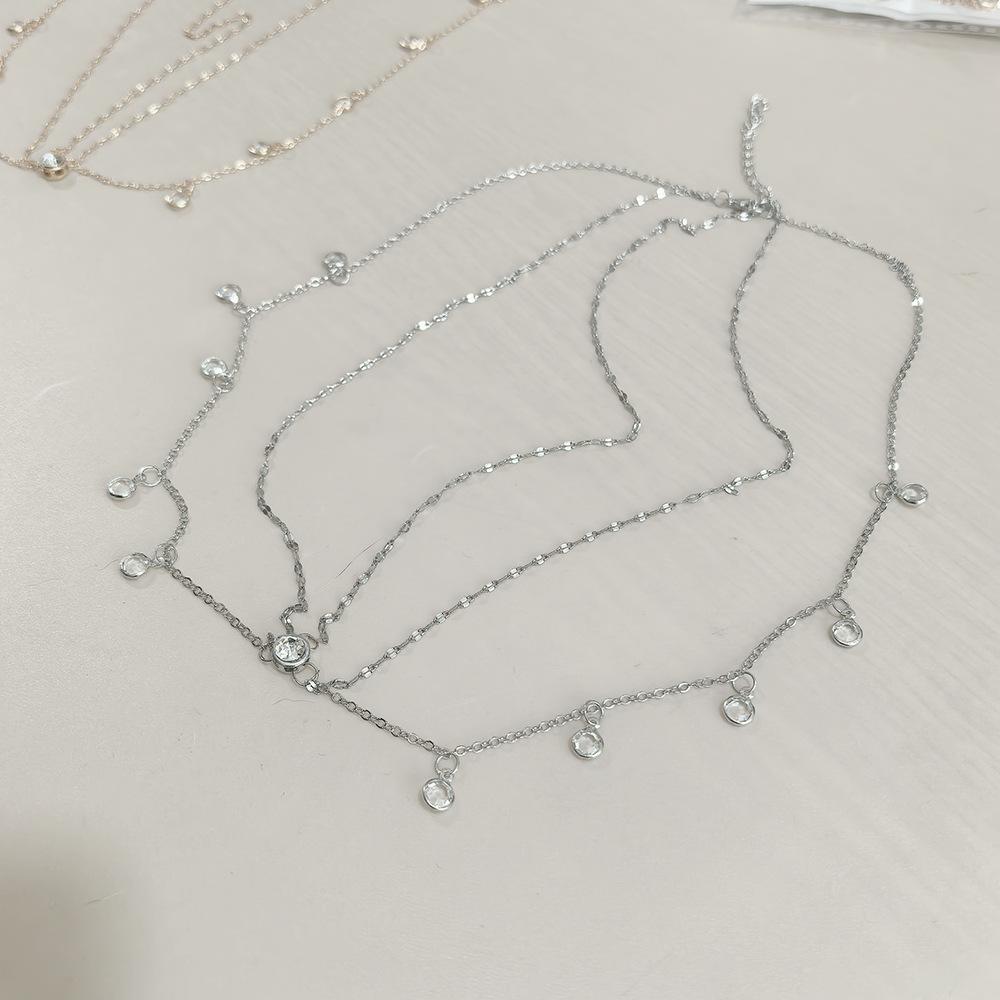 New Fashion Boho Crystal Head Chain Wedding Hair Accessories Elegant Headpiece Bling Bridal Forehead Chain Indian Hair Jewelry