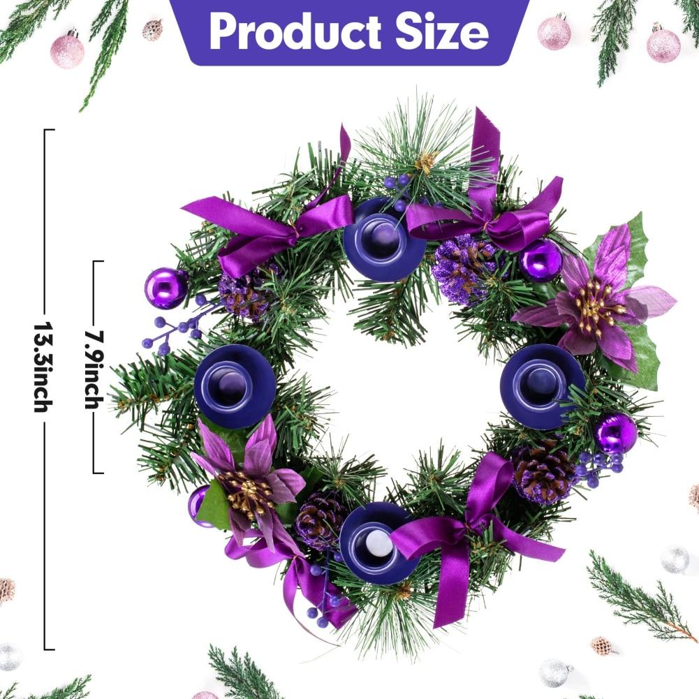 Christmas Wreaths Candle Holders  Candle Rings Candlestick Stand