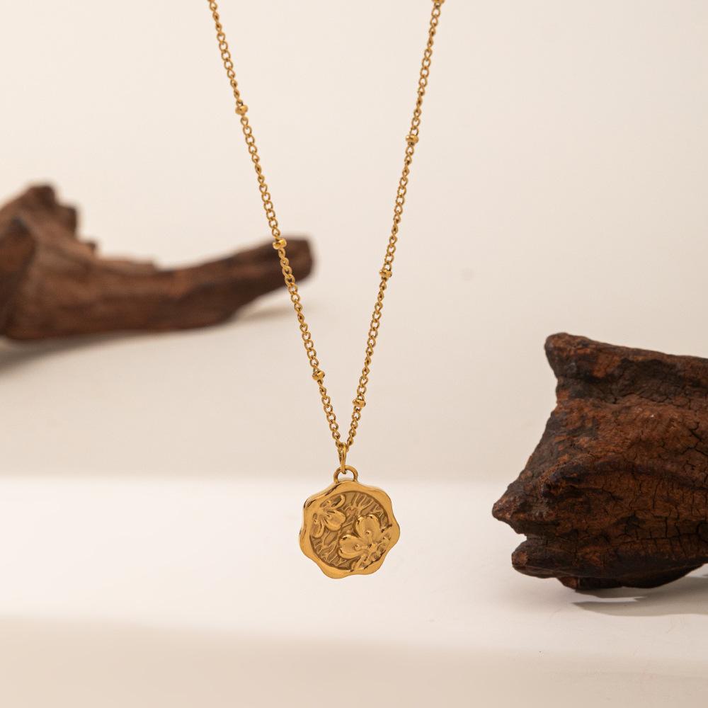 

Высокий смысл нишевый нерегулярный круглый бренд персиковый цвет знак ожерелье женский интернет знаменитость ins прилив ключица цепь