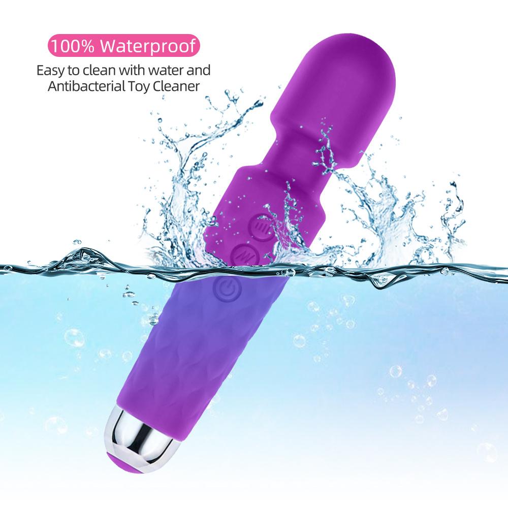 20 Mode Powerful USB Rechargeable Vibrator Electric Body Massage Magic Wand Massager Dildo Vibrators Sex Toy For Women Wife Clit