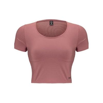 Solid Color Round Neck Casual Short Sleeve T-Shirt Women Tops Smoky-Red 1383639-611