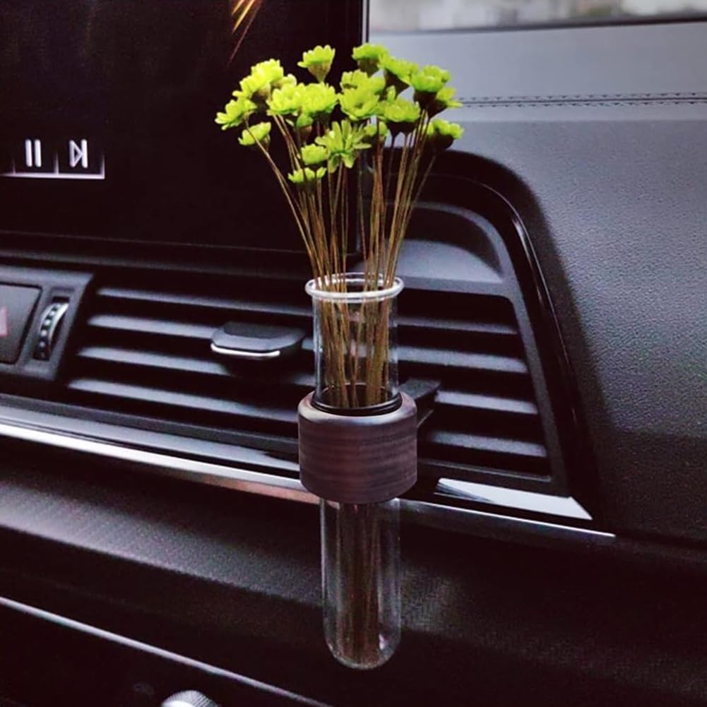 EHERDM Removable Car Vent Vase with Metal Clamp Car Air Outlet Vase Car Vent