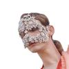 European And American New Exaggerated Masquerade Ball Mask, Personalized Holiday Party Performance Rhinestone Flower Mask Female Mask