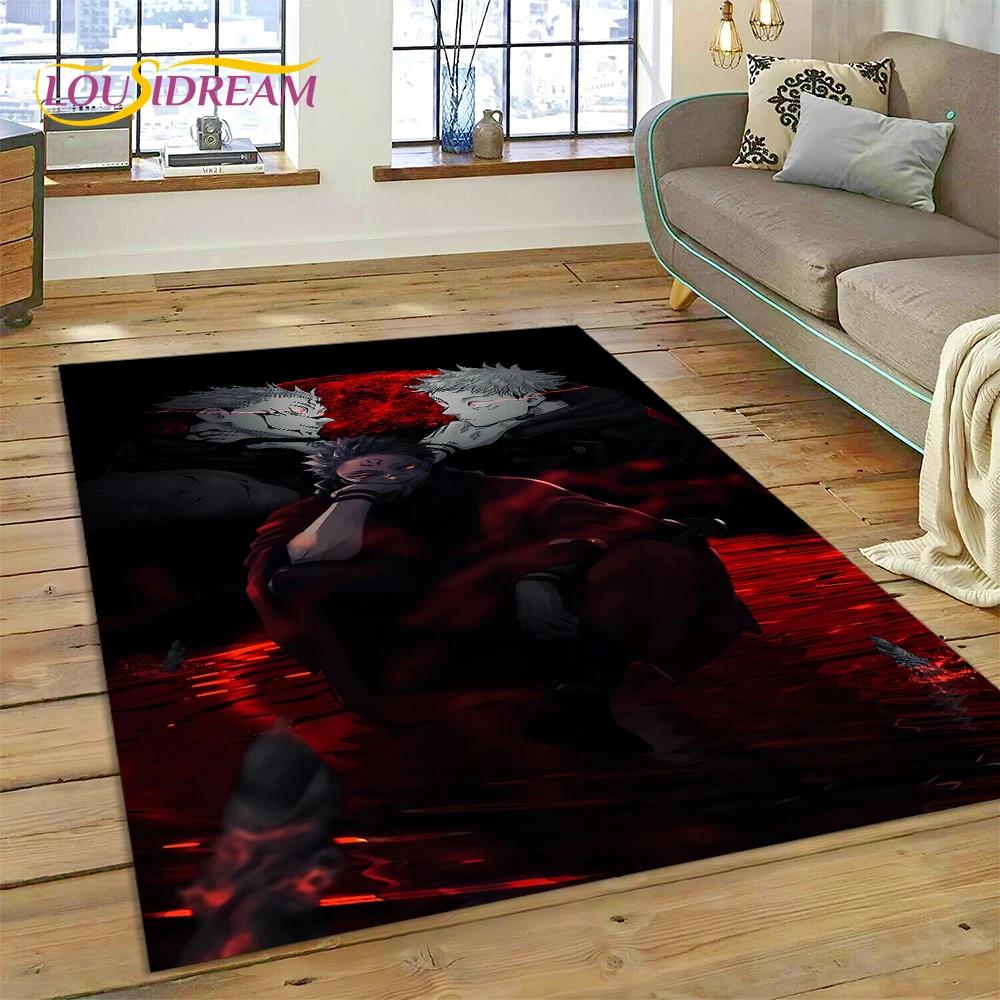 

3D Килим з аніме-мультфільму Jujutsu Kaisen Ітадорі Юдзі для Спальні Вітальні Домашнього Дивана Декорація, Великий Ігровий Декоративний Килимок для Підлоги 100x150cm( 39x59in)