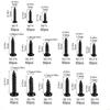 Pack Of 750 Black Crosses Round Head Auto Tapping Screws For Woodworking And Furniture Assembly With Storage Case M4YD