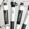 Cute Teacup Cat Gel Pens 0.5mm Fun Animal Quick Dry Pen Creative Rotating Cat Pocket Pen For School & Office Use