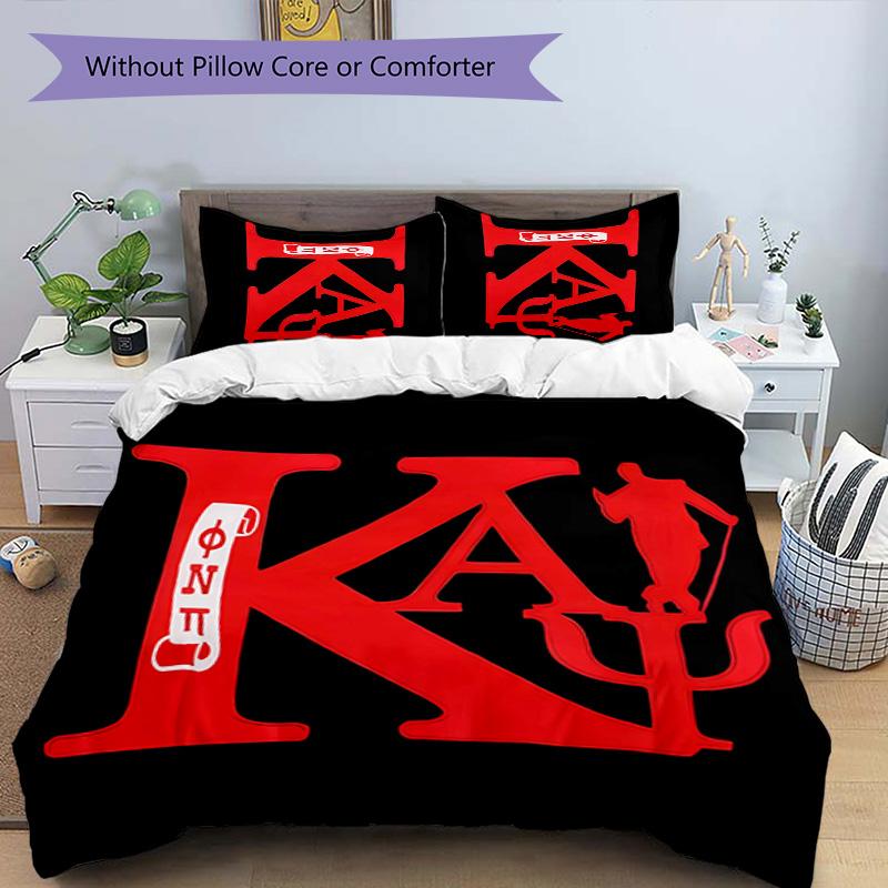 3pcs Kappa Alpha Psi logo3 pattern bedding set duvet cover set includes duvet cover &pillowcases, perfect all season bedroom decoration & gift
