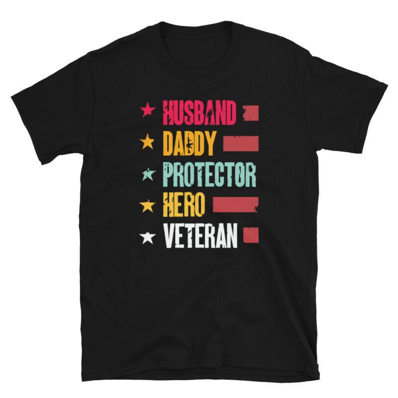 Mens Husband Daddy Protector Hero Veteran Shirt