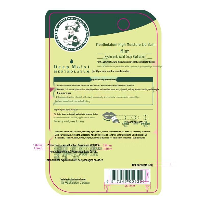 Mentholatum Mint Moisturizing Lip Balm (5-Pack)