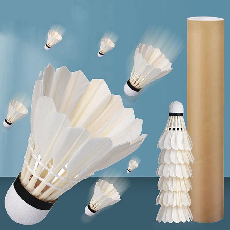 12 Pcs Training Badminton Ball Duck Feather Badminton Shuttlecocks Durable