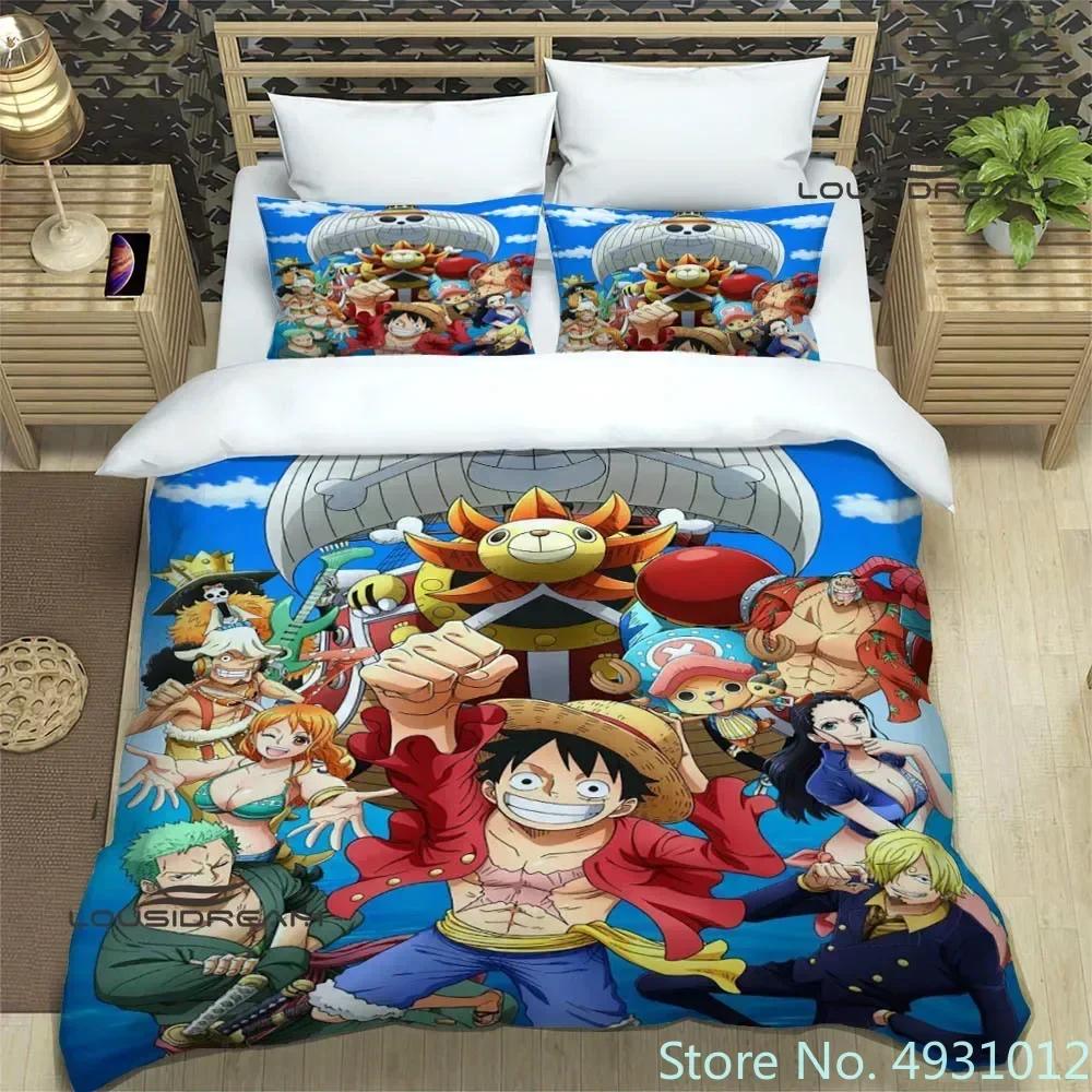 Cartoon One-Piece Bedding Sets Exquisite Supplies Pillowcase Anime Bedclothes 3D Printed Kids Adult Quilt Duvet Cover Gift