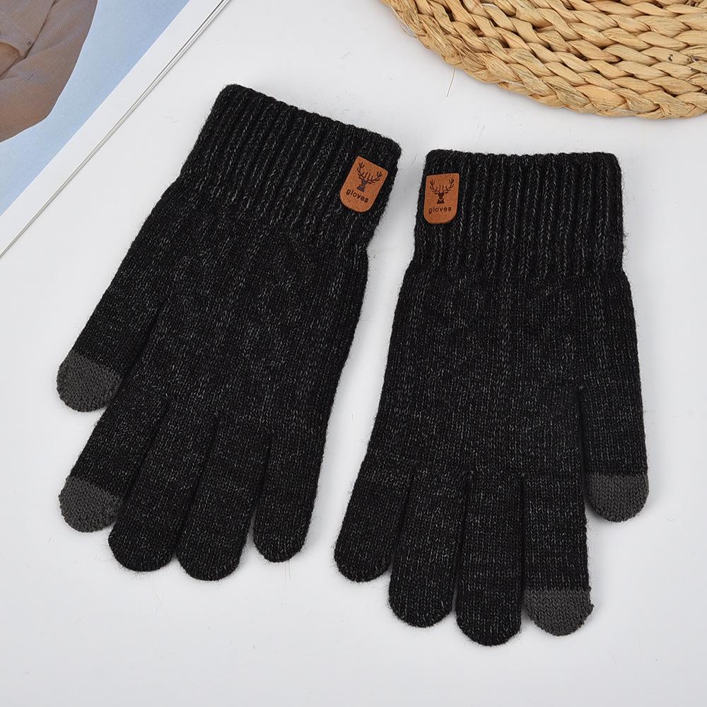 Winter Full-Finger Non-slip Thickened Velvet Cycling & Driving Gloves