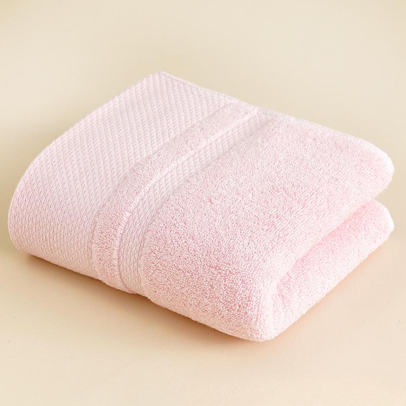 Cotton Towel Thickened Combed Velvet Cotton Adult Face Washing Household Gift Plain Color Block Absorbent Facial Towel