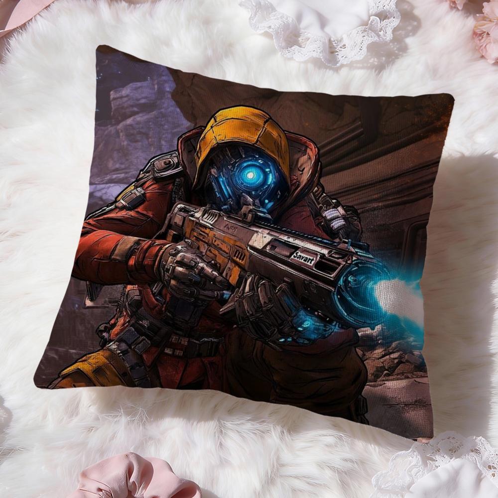 Popular B-BBorderlands Cushion Cover Soft Washable Pillow Case Multi-Scene for Couch Bed Travel Office Use