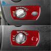 Real Soft Carbon Fiber Trim Sticker For Mercedes Benz SLK R171 2004 2005 2006 2007 2008 2009 2010 Car Headlight Switch Frame