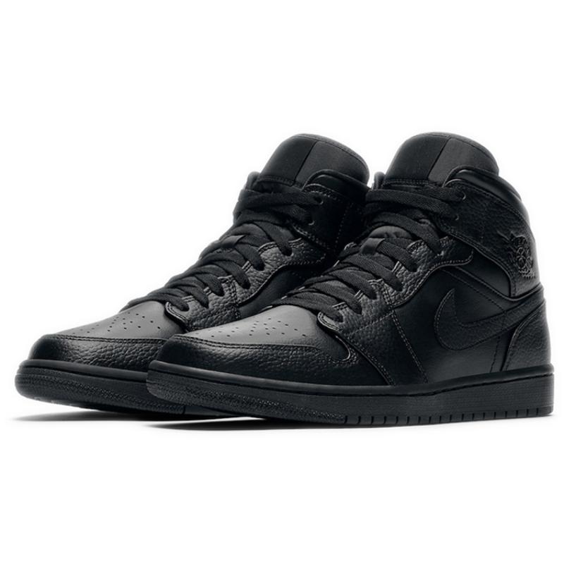 Air Jordan 1 Mid 'Triple Black' 2020 Jordan 554724-091