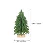 Mini Desktop Christmas Tree with Wooden Base Artificial Xmas Tree Tabletop Decor Realistic Scene Layout Prop Festival Decoration
