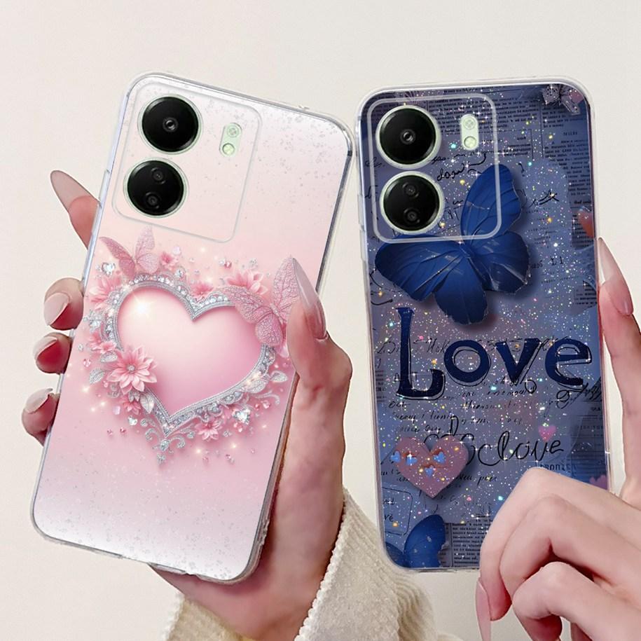 For Xiaomi Poco C65 Case Poco C75 Cover Fashion Butterfly Soft Silicone Capa Phone Back Cover For Xiomi Poco C65 C75 C 65 Bumper