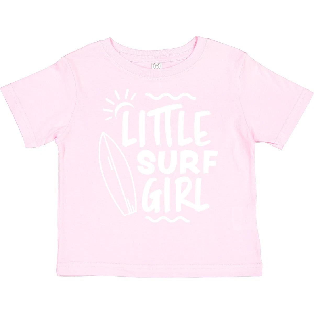 Inktastic Little Surf Girl With Surfboard Toddler T-Shirt I Love Surfing Beach 100
