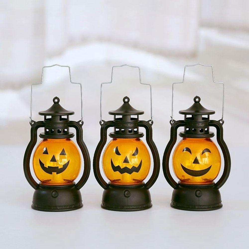Home Party Party Supplies DIY With Hanging Pumpkin Lantern Oil Lamp Halloween Decoration Light LED