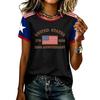 Womens Short Sleeve Crewneck T Shirt States 250th Anniversary 1776 2026 Graphic Top Casual Loose Fit Tee