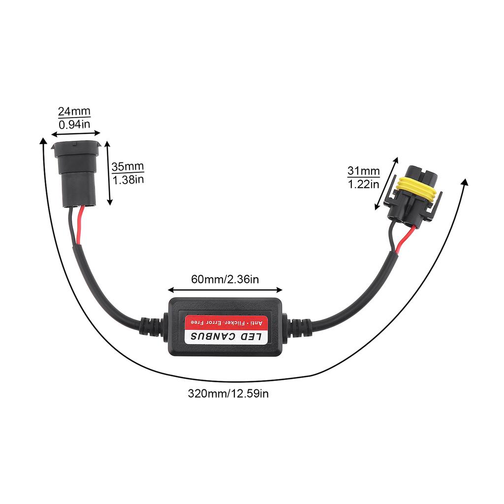 2 STÜCKE LED Autoscheinwerfer Canbus Decoder Widerstand Anti-Flimmern Umbausatz Fehlerfreier Decoder H1 H4 H7 H8 H11 H13