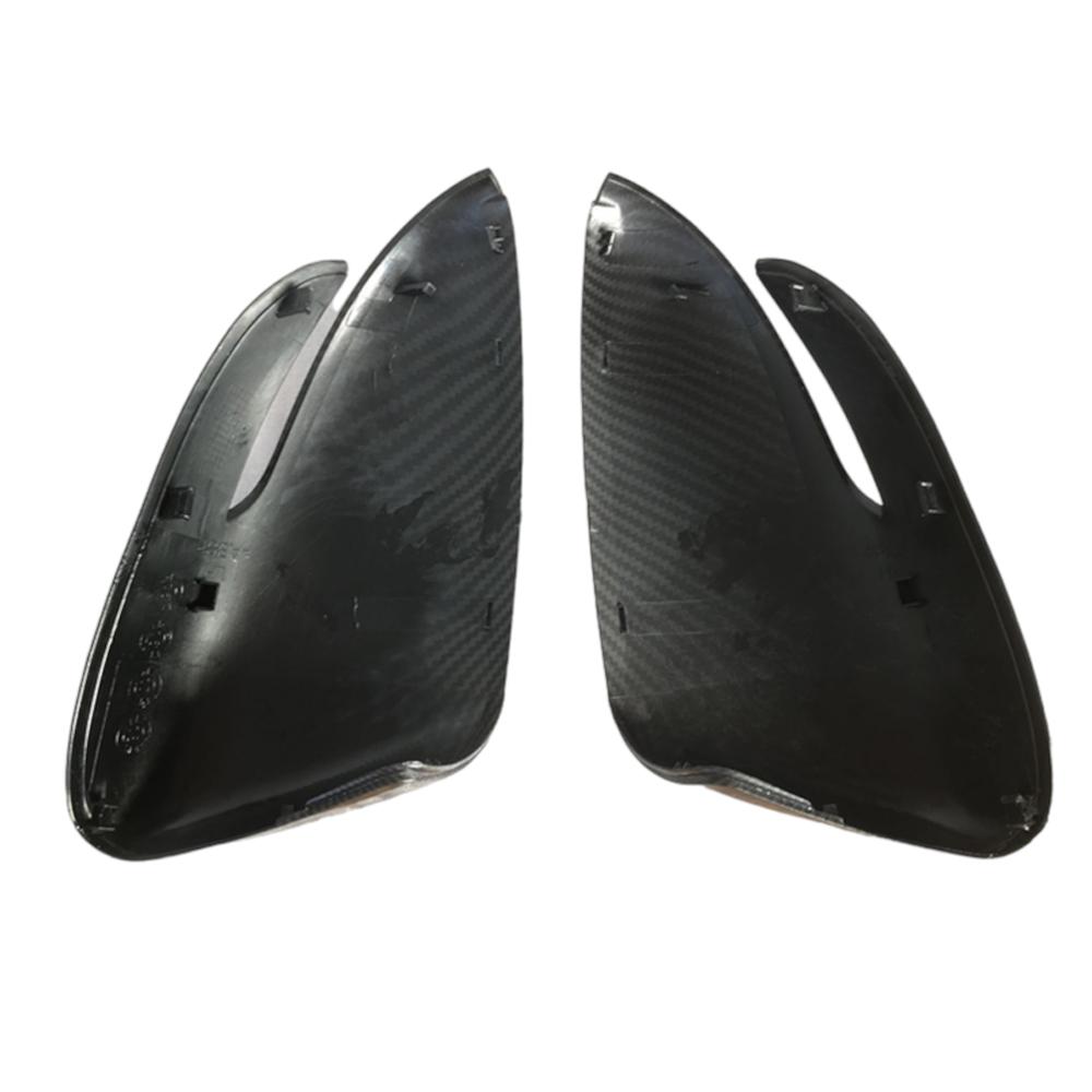 For KIA K3 Forte 2013-2018 Car Replacement Rearview Side Mirror Cover Wing Cap Exterior Door Case Trim Housing Carbon Fiber Look