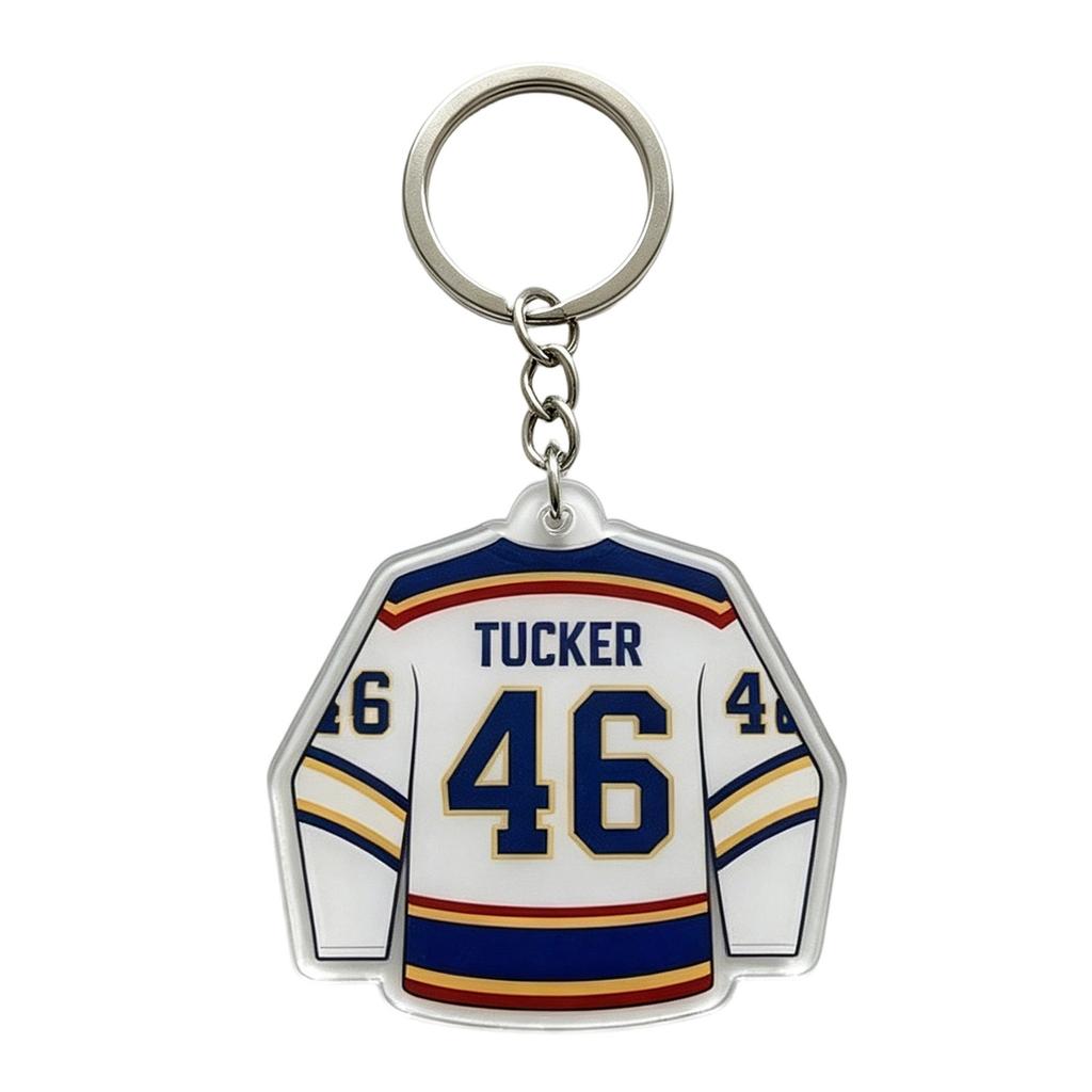Metal Jersey Keychain with Number and Name Design Durable Chain and Ring for Keys Bag Accessories Collectible Souvenir