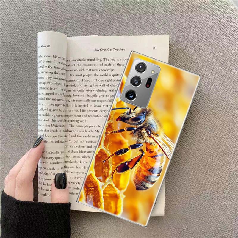 Bees and Honey in the Honeycomb Phone Case for Samsung A17 A37 A57 A07 A16 A26 A36 A56 A05S A15 A25 A35 A55 Galaxy A03 A13 A23 A