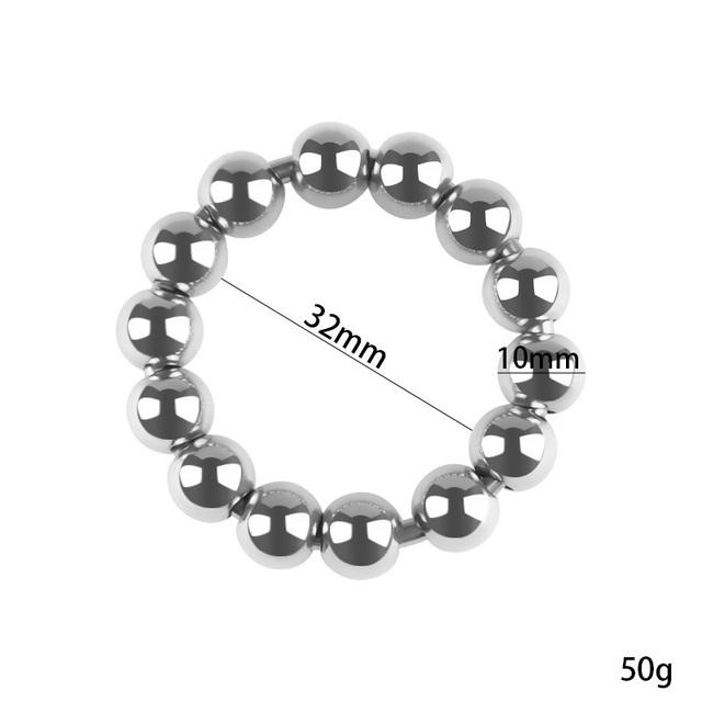 Stainless Steel Small Large Metal Penis Lock Cock Ring Set Delay Ejaculation Ball Erection Cock Ring Slave Male Sex Toy Man