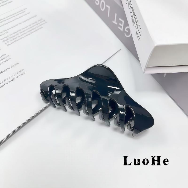 

Большая заколка-краб для волос из французского ацетата - Женская элегантная ароматная заколка-акула