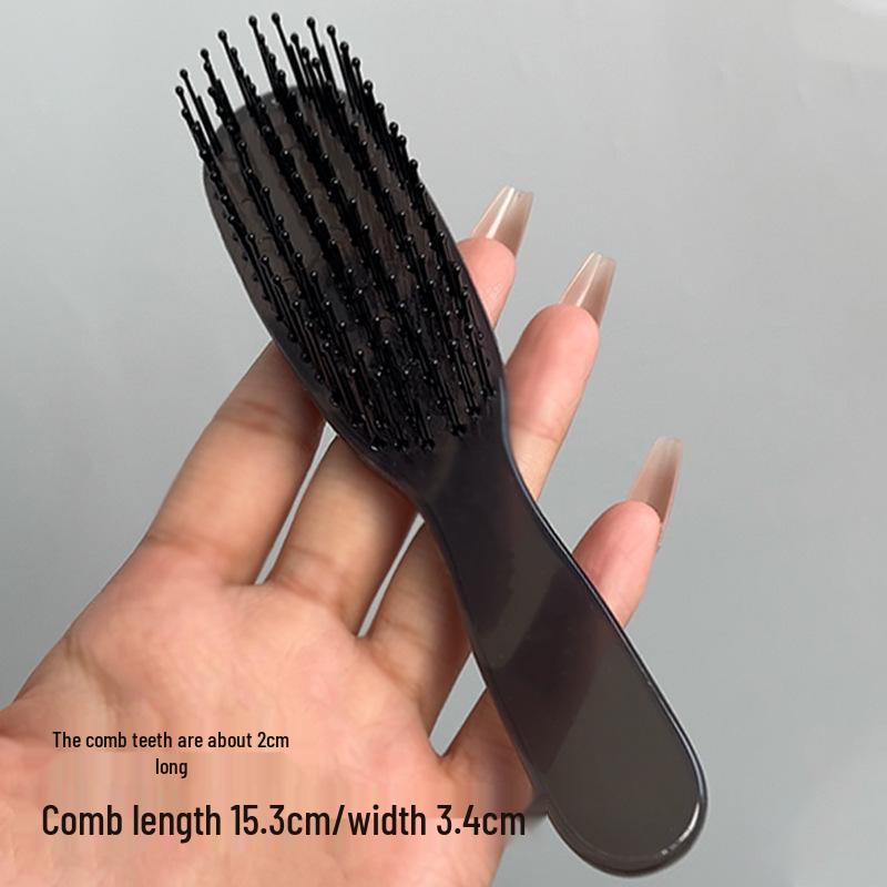 Многослойная волшебная расческа: Зубцы разной высоты для выпрямления и придания объема волосам, Закругленные, Высокоэластичные, Для влажного/сухого использования, Портативная