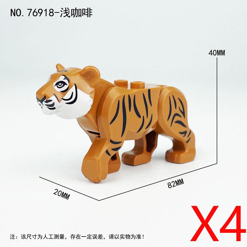 MOC Zwierzęta Zoo Klocki Słonie Tygrysy Słonie Małpy Łosie Niedźwiedzie Owce Wielbłąd Koń Krokodyl Lampart Mini Klocki DIY T11
