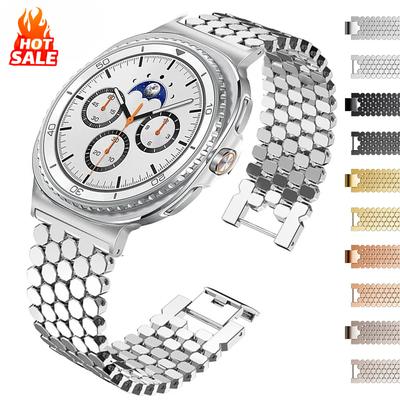 Metal Alloy Bracelet for Samsung Galaxy Watch 8 Classic 46mm 8 7 6 5 4 40mm 44mm Women Strap for Galaxy Watch7 Ultra 2025 47mm Wristband