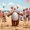 Monkey Inflatable Adult Costume - Fun Halloween Christmas Party Role Playing Set, Suitable for Height 150-190cm