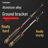 Aluminum Alloy Fishing Rod Holder Stand with Ground Plug for Wild Fishing